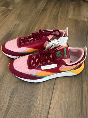 Reebok Two-Tone Maroon and Pink Retro Runner